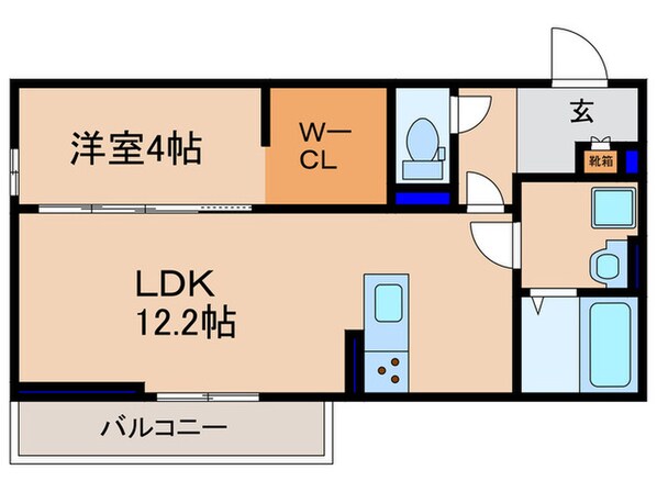 アリア大江の物件間取画像